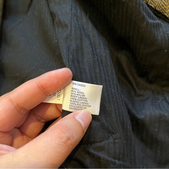 Gap Vintage Menswear Plaid Brown Oversized blazer - Picture 11 of 12